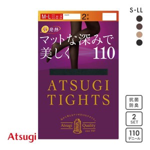 【メール便(30)】 アツギ ATSUGI アツギタイツ ATSUGI TIGHTS タイツ 110デニール 2足組 発熱