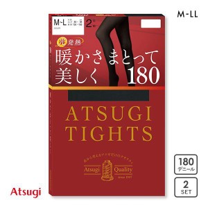 アツギ ATSUGI アツギタイツ ATSUGI TIGHTS タイツ 180デニール 2足組 消臭 発熱 レディース