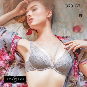 ブラジャー レディース 下着 レース 谷間 30％OFF アンブラ ANNEBRA Glamour I love Change デコルテ 3/4カップ BCDEFG 単品