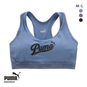 レディース スポーツブラ プーマ PUMA カレッジロゴ ハーフトップ ノンワイヤーブラ 単品