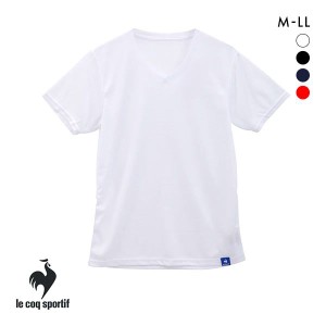 ルコックスポルティフ le coq sportif ハニカムメッシュ 半袖 Vネック Tシャツ メンズ インナー DRY