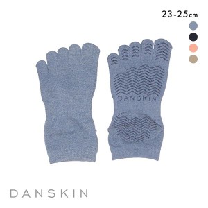 【メール便(7)】 ダンスキン DANSKIN ファイブフィンガー ノンスリップ ソックス 5本指 靴下 ヨガ 滑り止め付き