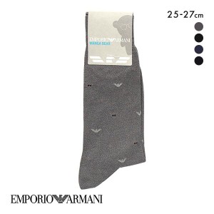 靴下 メンズ メール便(10) エンポリオ・アルマーニ EMPORIO ARMANI Dress マンガベア＆イーグル ソックス クルー丈 ビジネス メンズ