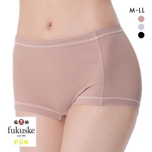 ショーツ レディース パンツ 下着 女性 10％OFF メール便(4) 福助 Fukuske メッシュ ボクサータイプ 単品 