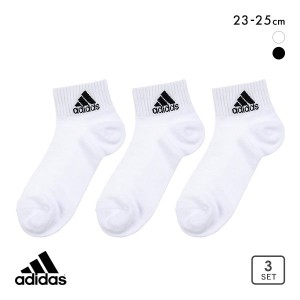 10％OFF アディダス adidas 三足組 スニーカー丈 レディース ソックス ワンポイント 甲メッシュ