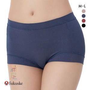 ショーツ レディース パンツ 下着 女性 10％OFF メール便(15) 福助 Fukuske 満足 美温活 よもぎ蒸し 一分丈 袋入り 単品