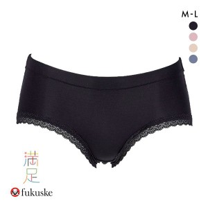 30％OFF【メール便(5)】 福助 Fukuske 満足スタイリング レース付き レディース トランクス ストレスフリー仕様