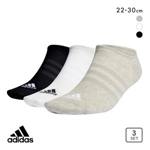 3足組 靴下 10％OFF メール便(15) アディダス adidas ノーショー ソックス ユニセックス 男女兼用 レディース メンズ  22-24cm 25-27cmく