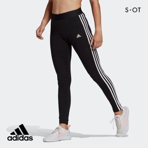 10％OFF【メール便(30)】 アディダス adidas スポーツレギンス レディース W ESS エッセンシャル 3ストライプ コットン タイツ スポーツ