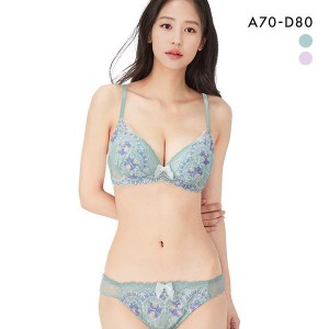 ブラジャー ショーツ セット 下着 レディース レース ピュアシェリ PURECHERIE 小花チュール