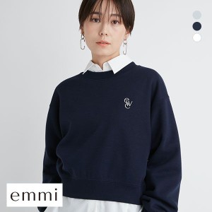 【送料無料】 エミ emmi【emmi atelier】ewcショート丈ロゴスエット