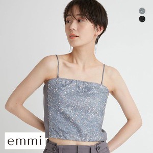 【送料無料】 エミ emmi 【emmi atelier】スパンコールビスチェ