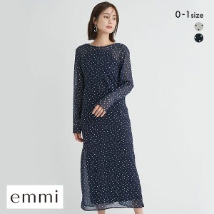 【送料無料】 エミ emmi 【emmi atelier】2wayシアードットワンピース