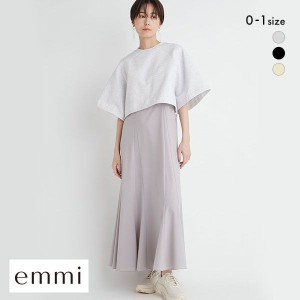 【送料無料】 エミ emmi 【emmi atelier】裏毛TOPSアメスリワンピースSET