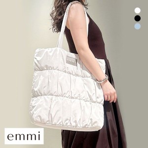 【送料無料】 エミ emmi【emmi atelier】eco emmiロゴパデットトートバッグ