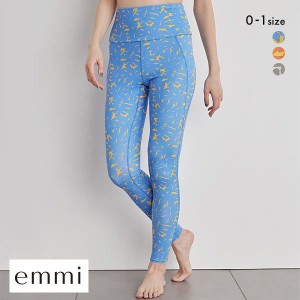 35％OFF【メール便(30)】【送料無料】 エミ emmi【emmi yoga】ボタニカルアートプリントレギンス