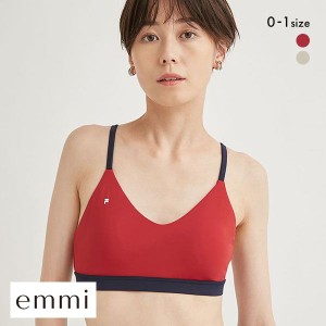 ブラジャー スポーツブラ 送料無料 エミ emmi emmi yoga FILAコラボブラトップ ノンワイヤー カップイン 単品