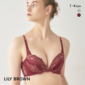 ブラジャー レディース 下着 レース ランジェリー 40％OFF リリーブラウン LILY BROWN サテン アイラッシュ ブラ 単品 