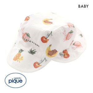 ジェラートピケ キッズアンドベイビー gelato pique Kids＆Baby 【BABY】フルーツアニマル柄 キャップ ジェラピケ
