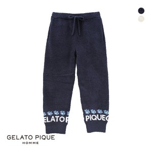 ルームウェア パジャマ メンズ 送料無料 ジェラートピケ オム GELATO PIQUE HOMME HOMME ベビモコフラワージャガードロングパンツ ジェラ