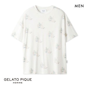 【送料無料】 ジェラートピケ オム GELATO PIQUE メンズ 【COOL】【HOMME】しろくま柄Tシャツ ジェラピケ パジャマ ルームウェア