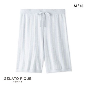 【送料無料】 ジェラートピケ オム GELATO PIQUE メンズ 【COOL】【HOMME】ストライプハーフパンツ ジェラピケ パジャマ