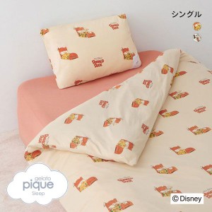 【送料無料】 ジェラートピケ gelato pique 【Sleep】Mickey&Donald/プリント3点セット(シングル) ジェラピケ