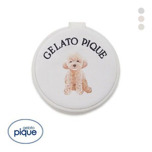 ジェラートピケ gelato pique DOG柄 丸形 ミラー ジェラピケ