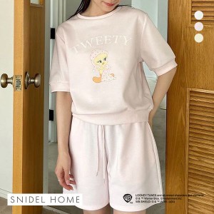 【送料無料】 スナイデルホーム SNIDEL HOME 【Tweety】スウェットセットアップ 上下セット パジャマ ルームウェア