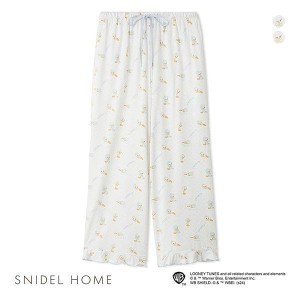 【送料無料】 スナイデルホーム SNIDEL HOME 【Tweety】総柄ロングパンツ パジャマ ルームウェア