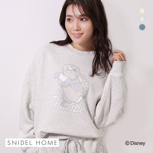 25％OFF【送料無料】 スナイデルホーム SNIDEL HOME 【ユニセックス】【Bambi】ミス・バニー&とんすけ プリントスウェットプルオーバー