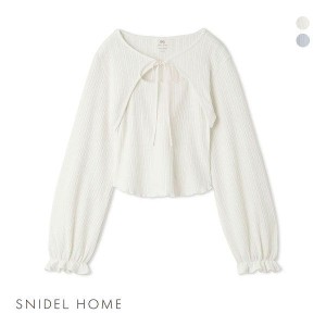 【送料無料】 スナイデルホーム SNIDEL HOME 【SNIDEL HOME × 新木優子】ショートボレロ×タンクトップセット パジャマ ルームウェア