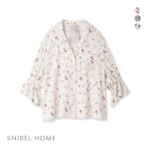 20％OFF【送料無料】 スナイデルホーム SNIDEL HOME 【Musee de la Toile de Jouy】開襟トップス パジャマ ルームウェア