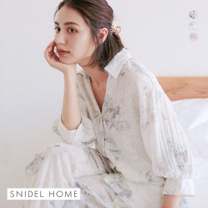【送料無料】 スナイデルホーム SNIDEL HOME 【Refle】プリントシャツ パジャマ ルームウェア