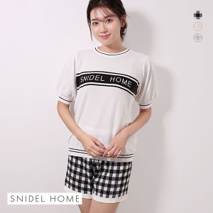 30％OFF【送料無料】 スナイデルホーム SNIDEL HOME ロゴジャカードギンガムセットアップ パジャマ ルームウェア