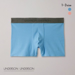 【メール便(15)】 アンダーソンアンダーソン UNDERSON UNDERSON ヘムシームレスボクサーパンツ メンズ 前とじ