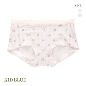 ショーツ レディース パンツ 下着 女性 メール便(4) キッドブルー KID BLUE bonbonフラワー ショートカルソン ヒップハンガー ボーイレン