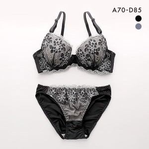 13％OFF サンエイ SANEI シック シアーフラワー ブラジャー ショーツ セット ABCD