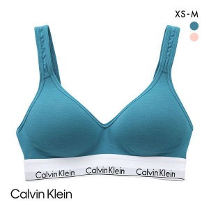 スポーツブラ 送料無料 カルバン・クライン Calvin Klein MODERN COTTON スクープバック ライトリーラインド ブラレット ノンワイヤー 単