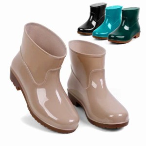 送料無料 レインブーツ 梅雨対策 タフ ショートブーツ 滑り止め 汚れ回避 女性用 男性用 カップル 防水ブーツ 雨靴