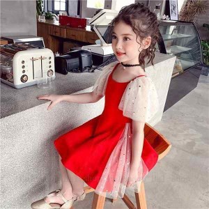 送料無料 キッズ 子供服 ワンピース 女の子 キッズワンピース 半袖ワンピース シフォンワンピース チュニック 子供ドレス お姫様 おしゃ