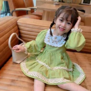 送料無料 長袖ワンピース 韓国子供服 子供服 ワンピース キッズ 可愛い 春秋 ワンピース 発表会//卒園式/入学式/パーティ