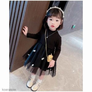 送料無料 子供服 ワンピース 子供ドレス 長袖 キッズ 女の子 ワンピース チュニック おしゃれ 子ども服 カジュアル 女児 可愛い 結婚式 