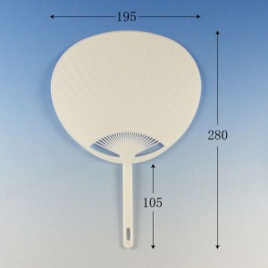 うちわ 白無地 コンパクトタイプ-31 100本