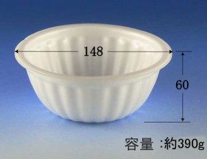 【直送／代引不可】どんぶり　VK-370　白無地本体のみ 1000枚