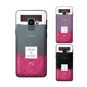 Galaxy S9 (docomo SC-02K / au SCV38) スマホ ケース カバー 香水 ウッド 木目 ピンク