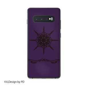 Galaxy S10+ ( au SCV42 / docomo SC-04L) スマホ ケース カバー トライバル4 紫