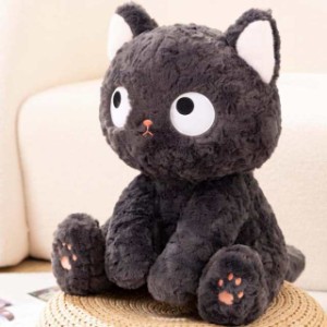 黒猫ぬいぐるみ 黒いネコ 猫 抱き枕 超可愛い 猫 雑貨 グッズ ねこ 彼女 子供 癒し Mサイズ かわいい 動物 おもちゃ インテリア お誕生日