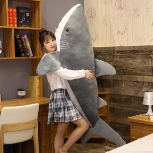 ぬいぐるみ 鮫 サメ BIG さめ 海洋動物 鮫抱き枕 大きい 160cm ふわふわ クッション 添い寝 お誕生日 クリスマス 子供 ギフトお祝い プレ