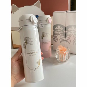 2022 スターバックス starbucks 水筒 魔法瓶 ステンレスボトル【荷塘月色】水筒 500ml 保冷保温 直飲み プレゼント お祝い おしゃれ